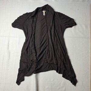 ambiance apparel women's cardigan y2k brown draped large cottagecore